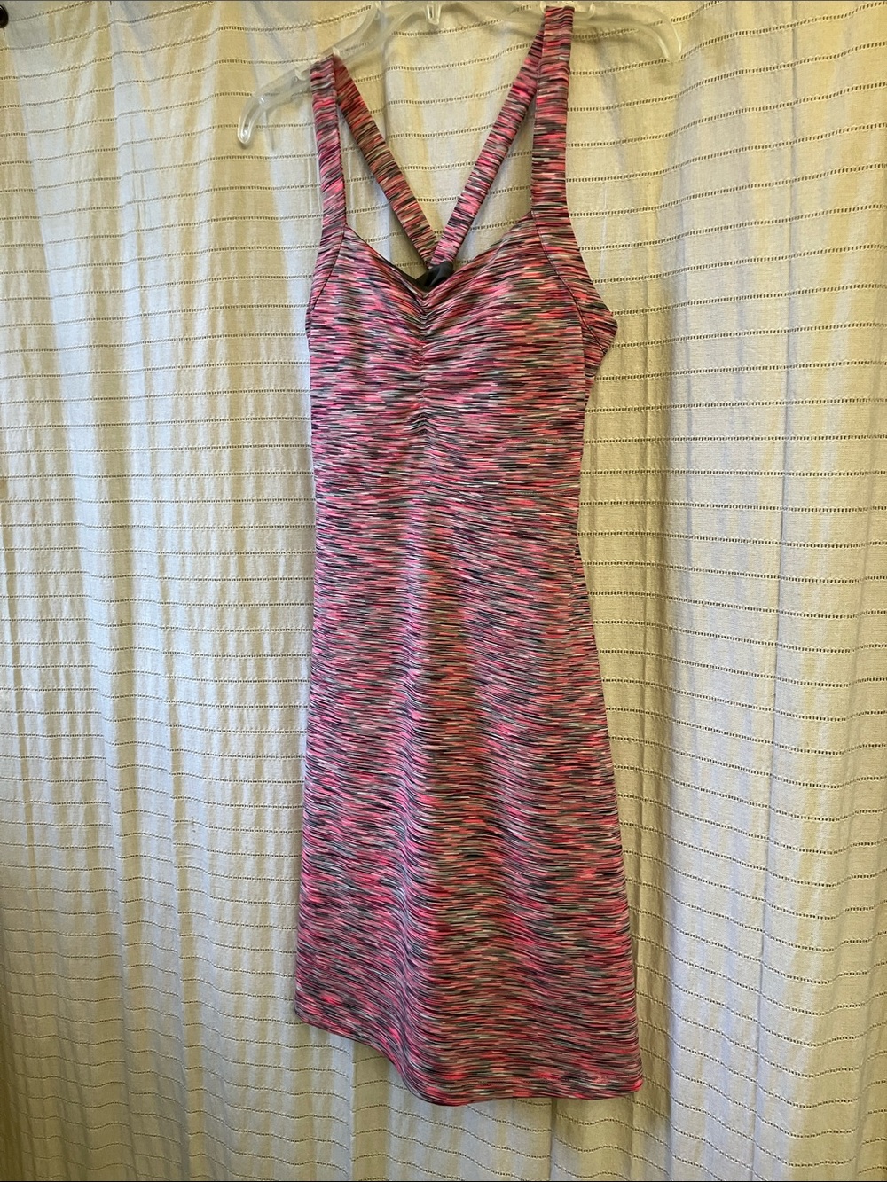Mondetta Pink Space-Dye Midi Dress